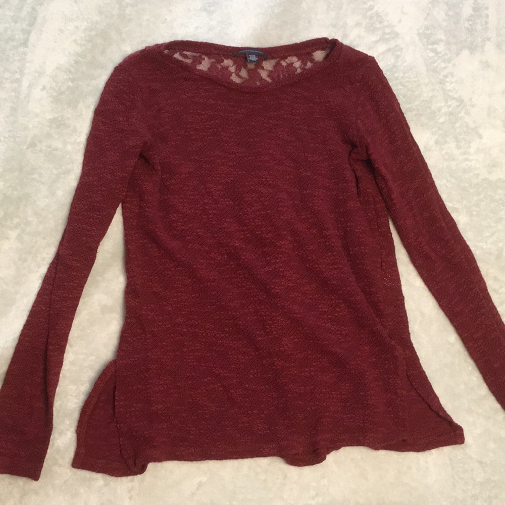 Lace accent top
